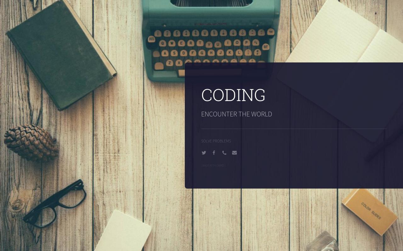 Carrd profile picture for @coding